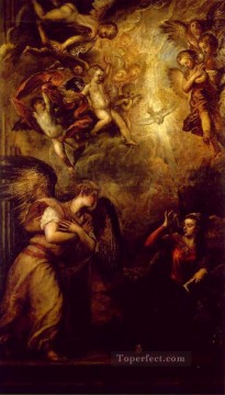  Titian Oil Painting - Annunciation Tiziano Titian